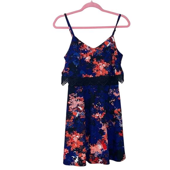 Material Girl Dallas Watercolor Dress NWT Size Medium - Picture 1 of 9